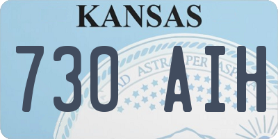 KS license plate 730AIH