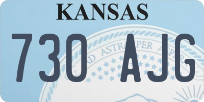 KS license plate 730AJG