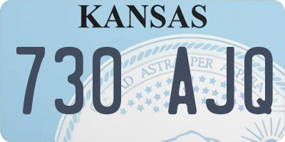 KS license plate 730AJQ