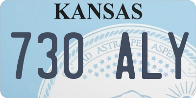 KS license plate 730ALY