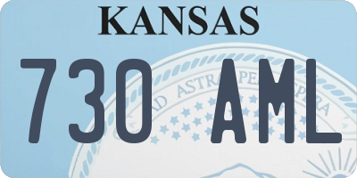 KS license plate 730AML