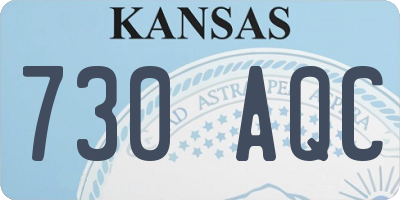 KS license plate 730AQC