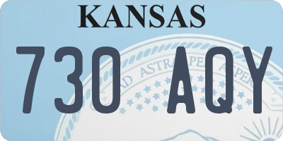 KS license plate 730AQY