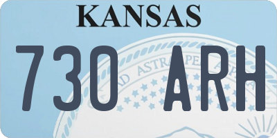 KS license plate 730ARH