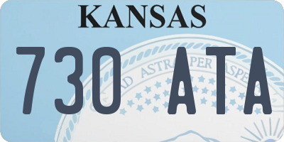 KS license plate 730ATA