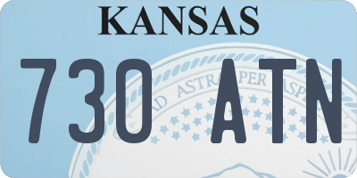KS license plate 730ATN