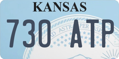 KS license plate 730ATP