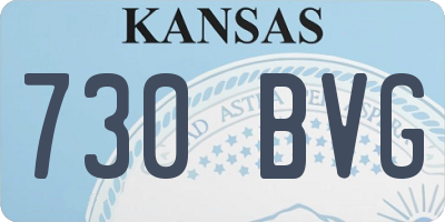 KS license plate 730BVG