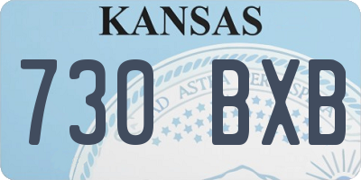 KS license plate 730BXB