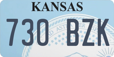 KS license plate 730BZK