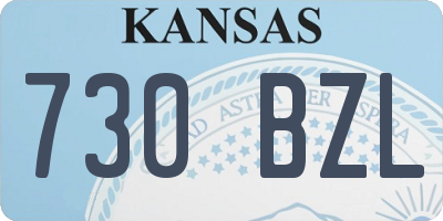 KS license plate 730BZL