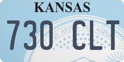 KS license plate 730CLT