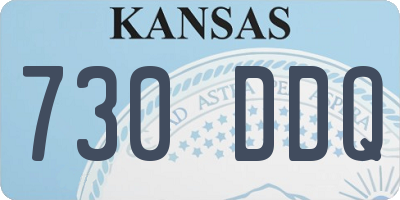 KS license plate 730DDQ