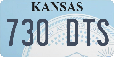 KS license plate 730DTS