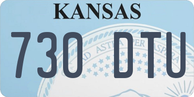 KS license plate 730DTU