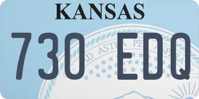 KS license plate 730EDQ