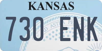 KS license plate 730ENK