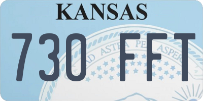 KS license plate 730FFT