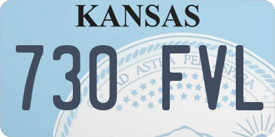 KS license plate 730FVL