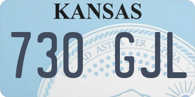 KS license plate 730GJL
