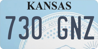 KS license plate 730GNZ