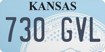 KS license plate 730GVL