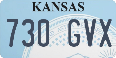 KS license plate 730GVX