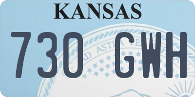 KS license plate 730GWH