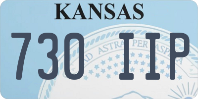 KS license plate 730IIP