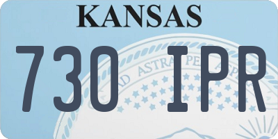 KS license plate 730IPR