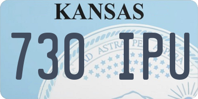 KS license plate 730IPU