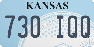 KS license plate 730IQQ