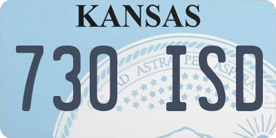 KS license plate 730ISD