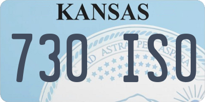 KS license plate 730ISO