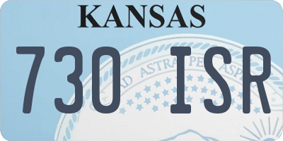KS license plate 730ISR