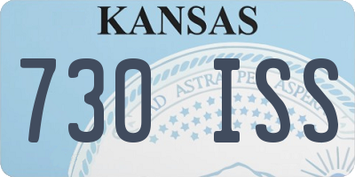 KS license plate 730ISS