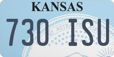 KS license plate 730ISU