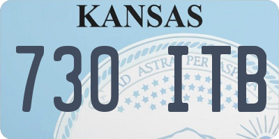 KS license plate 730ITB