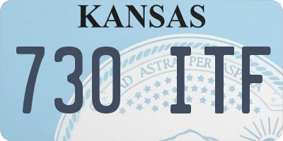 KS license plate 730ITF