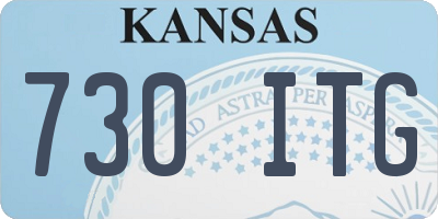 KS license plate 730ITG