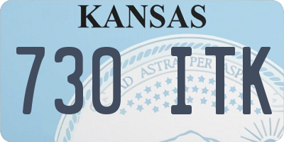 KS license plate 730ITK