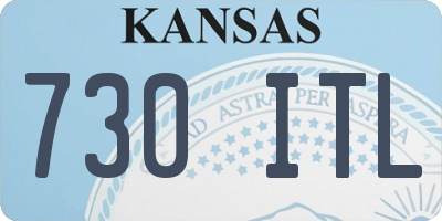KS license plate 730ITL