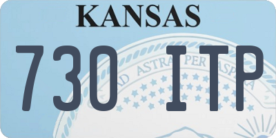KS license plate 730ITP
