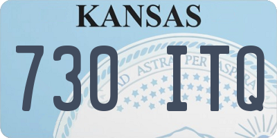 KS license plate 730ITQ