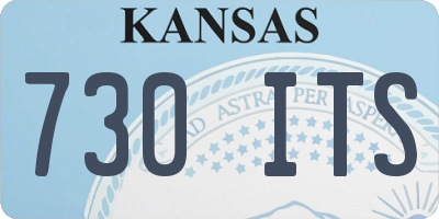 KS license plate 730ITS