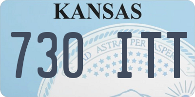 KS license plate 730ITT