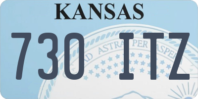 KS license plate 730ITZ