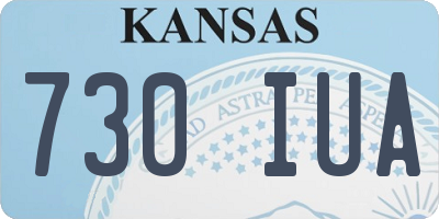 KS license plate 730IUA