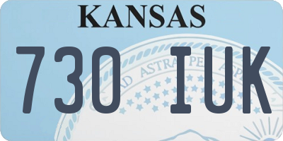 KS license plate 730IUK