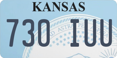 KS license plate 730IUU